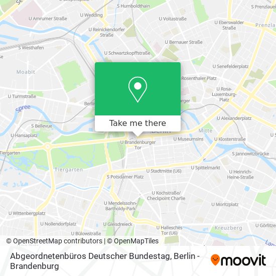 Abgeordnetenbüros Deutscher Bundestag map