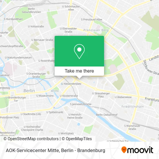 AOK-Servicecenter Mitte map