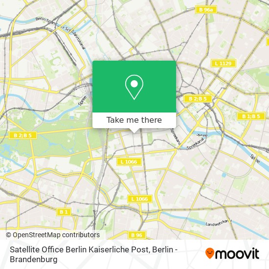 Карта Satellite Office Berlin Kaiserliche Post