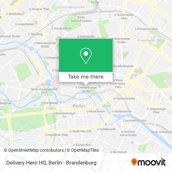 Delivery Hero HQ map