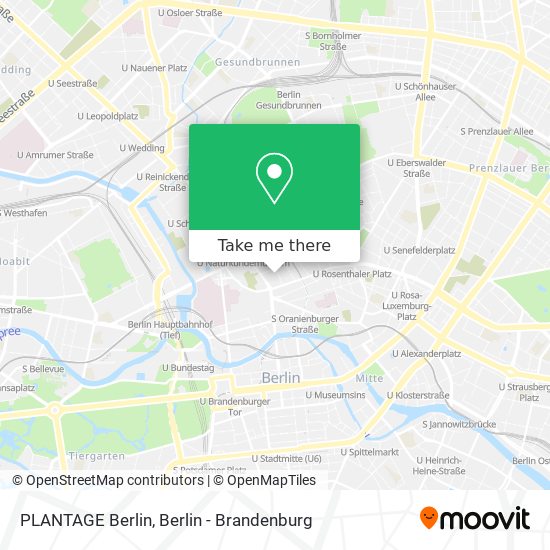 Карта PLANTAGE Berlin