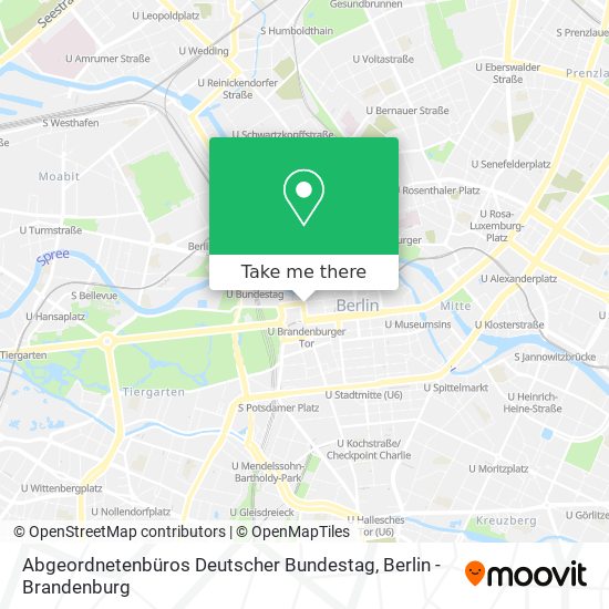 Abgeordnetenbüros Deutscher Bundestag map
