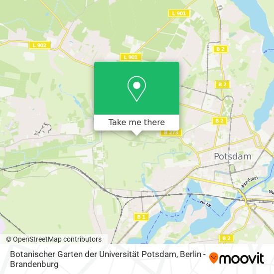 Botanischer Garten der Universität Potsdam map