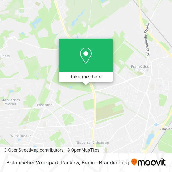 Карта Botanischer Volkspark Pankow