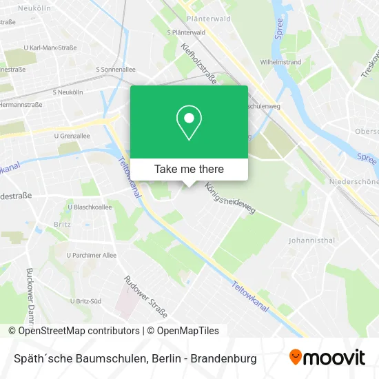 Карта Späth´sche Baumschulen