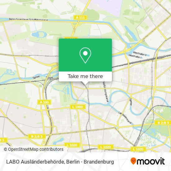 LABO Ausländerbehörde map