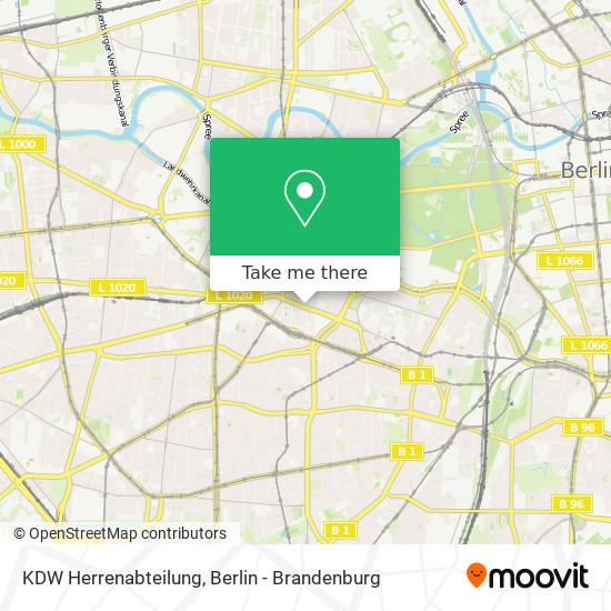Карта KDW Herrenabteilung