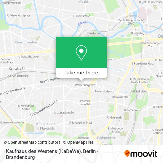 Kaufhaus des Westens (KaDeWe) map