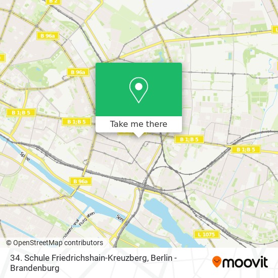 34. Schule Friedrichshain-Kreuzberg map