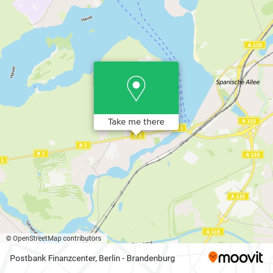 Postbank Finanzcenter map