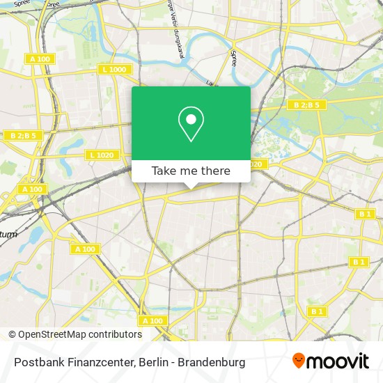 Postbank Finanzcenter map