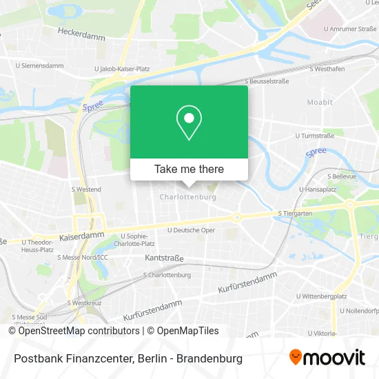 Postbank Finanzcenter map
