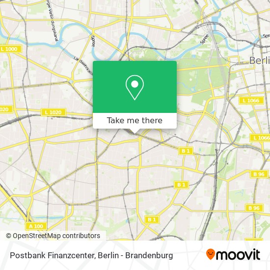 Postbank Finanzcenter map