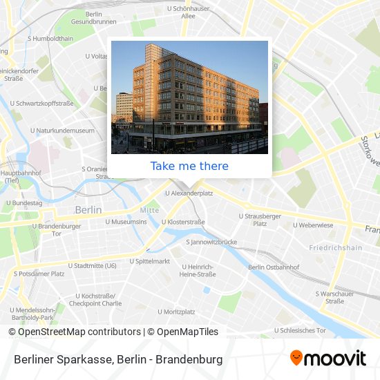 Berliner Sparkasse map