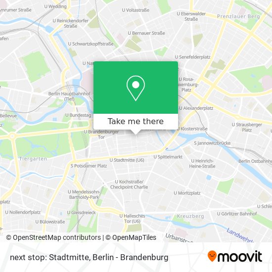 next stop: Stadtmitte map