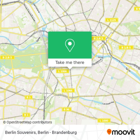 Berlin Souvenirs map