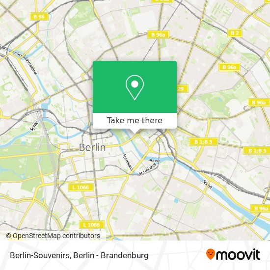 Berlin-Souvenirs map