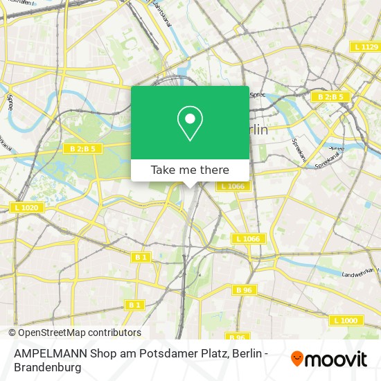 Карта AMPELMANN Shop am Potsdamer Platz