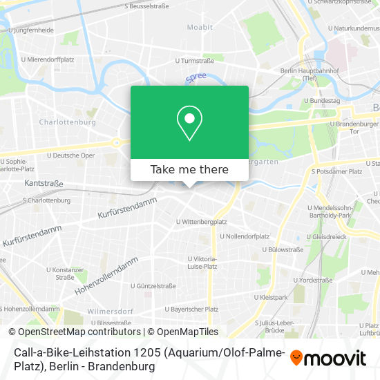 Call-a-Bike-Leihstation 1205 (Aquarium / Olof-Palme-Platz) map