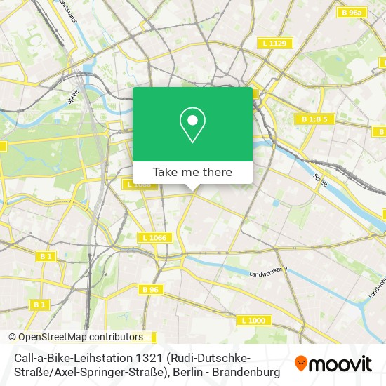 Call-a-Bike-Leihstation 1321 (Rudi-Dutschke-Straße / Axel-Springer-Straße) map