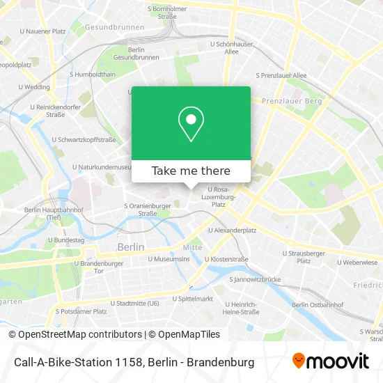 Карта Call-A-Bike-Station 1158
