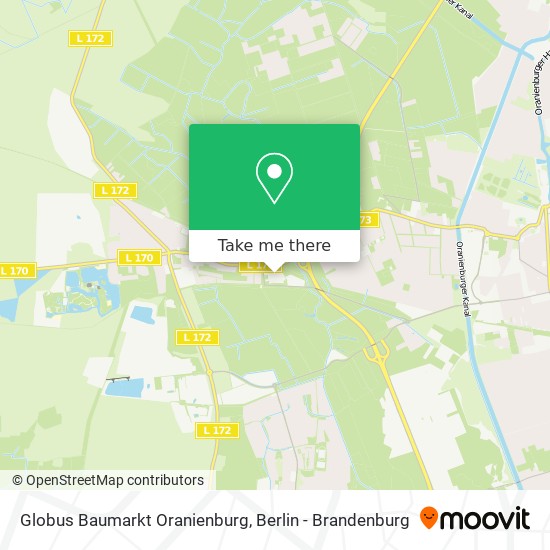 Карта Globus Baumarkt Oranienburg