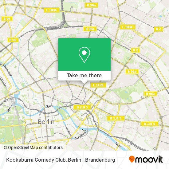 Kookaburra Comedy Club map