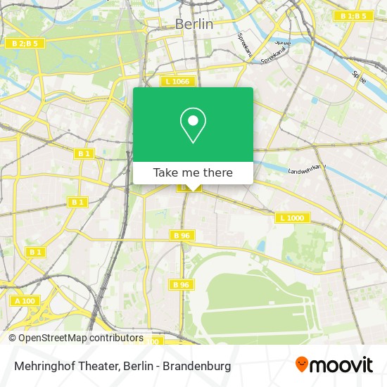 Mehringhof Theater map