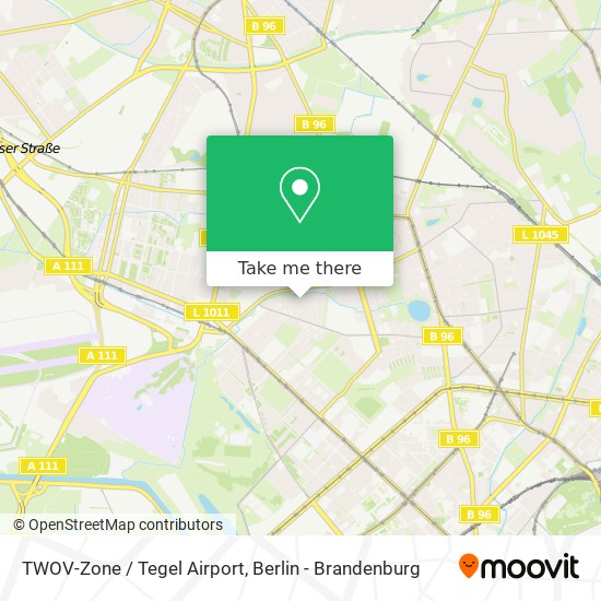 Карта TWOV-Zone / Tegel Airport