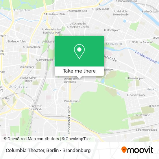 Columbia Theater map