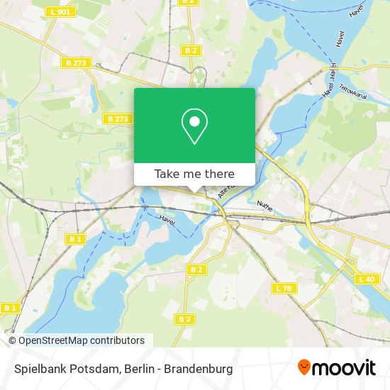 Spielbank Potsdam map