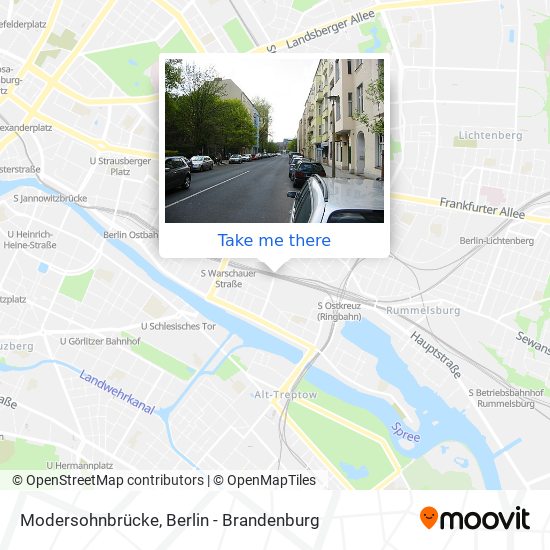 Modersohnbrücke map