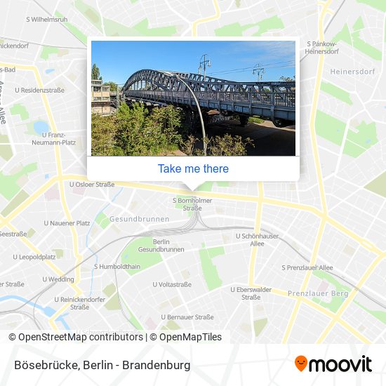 Bösebrücke map