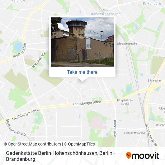 Gedenkstätte Berlin-Hohenschönhausen map