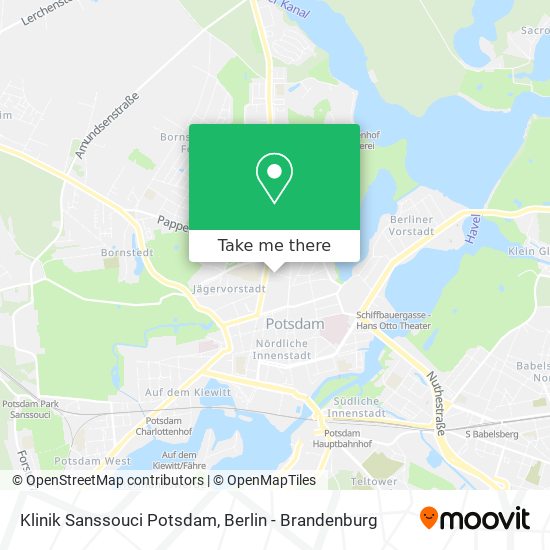Klinik Sanssouci Potsdam map