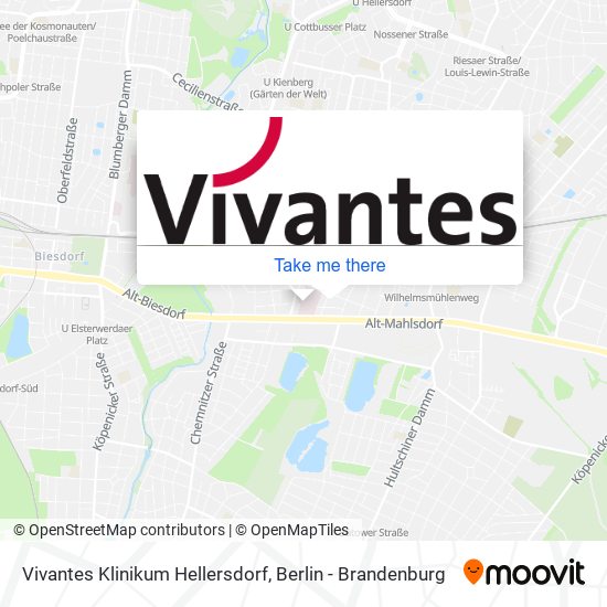 Vivantes Klinikum Hellersdorf map