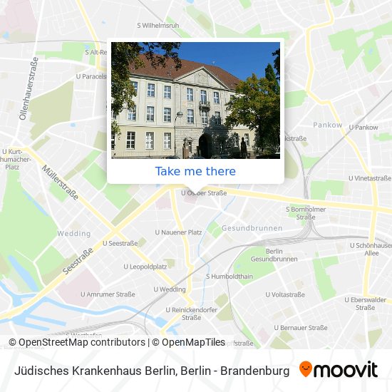 Карта Jüdisches Krankenhaus Berlin