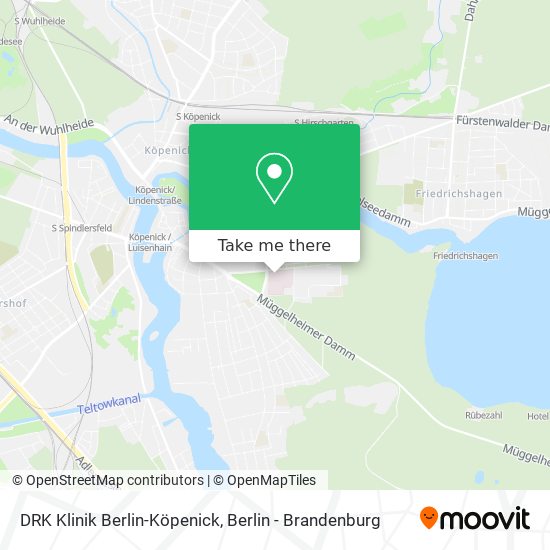 DRK Klinik Berlin-Köpenick map