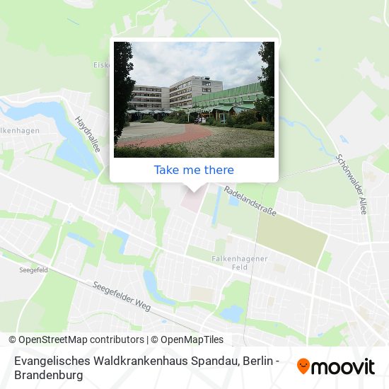 Evangelisches Waldkrankenhaus Spandau map