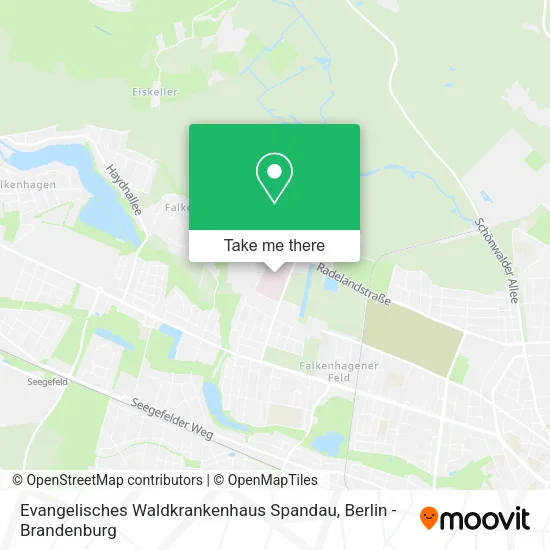 Карта Evangelisches Waldkrankenhaus Spandau