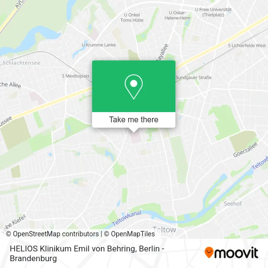Карта HELIOS Klinikum Emil von Behring