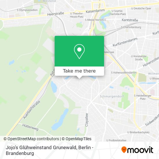 Jojo's Glühweinstand Grunewald map