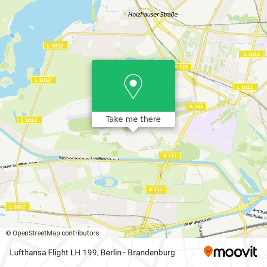 Карта Lufthansa Flight LH 199