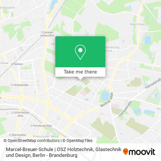 Карта Marcel-Breuer-Schule | OSZ Holztechnik, Glastechnik und Design