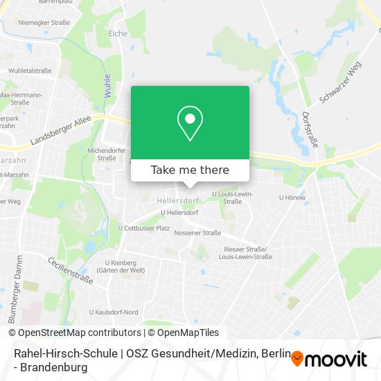 Карта Rahel-Hirsch-Schule | OSZ Gesundheit / Medizin