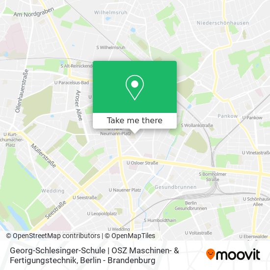 Карта Georg-Schlesinger-Schule | OSZ Maschinen- & Fertigungstechnik