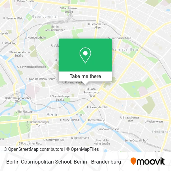 Карта Berlin Cosmopolitan School