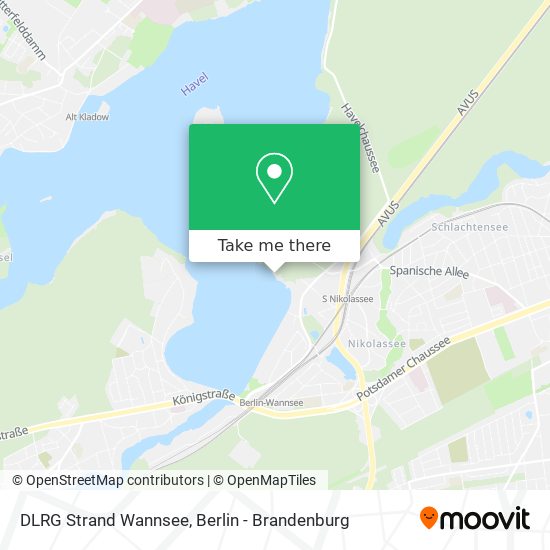 DLRG Strand Wannsee map