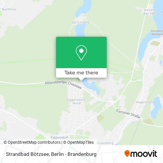 Strandbad Bötzsee map