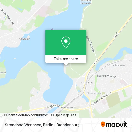 Карта Strandbad Wannsee